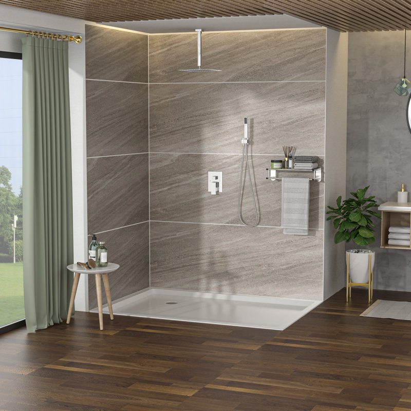 Versatile Dual Shower Head, Stainless Steel, Modern Chrome Finish, Ideal For Luxury Bathrooms