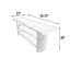 Console en bois massif 70,75 po Cibis
