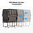 Twin Folding Bed with 5" Foam Mattress & Lockable Wheels
