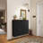 MDF Shoe Storage Cabinet with Flip-up Drawers and Shelves-812688080