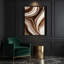 Aquarelle abstraite, art mural sur toile beige-2072428874