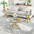3 - Piece Glass Top Living Room Table Set