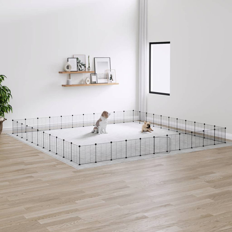York 35cm H Panel Steel Yard Kennel