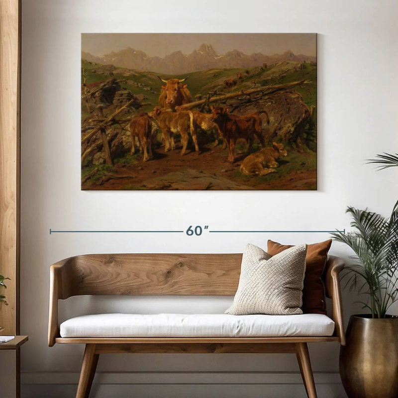 Brampt Weaning Of The Calves, 32" H x 48" W