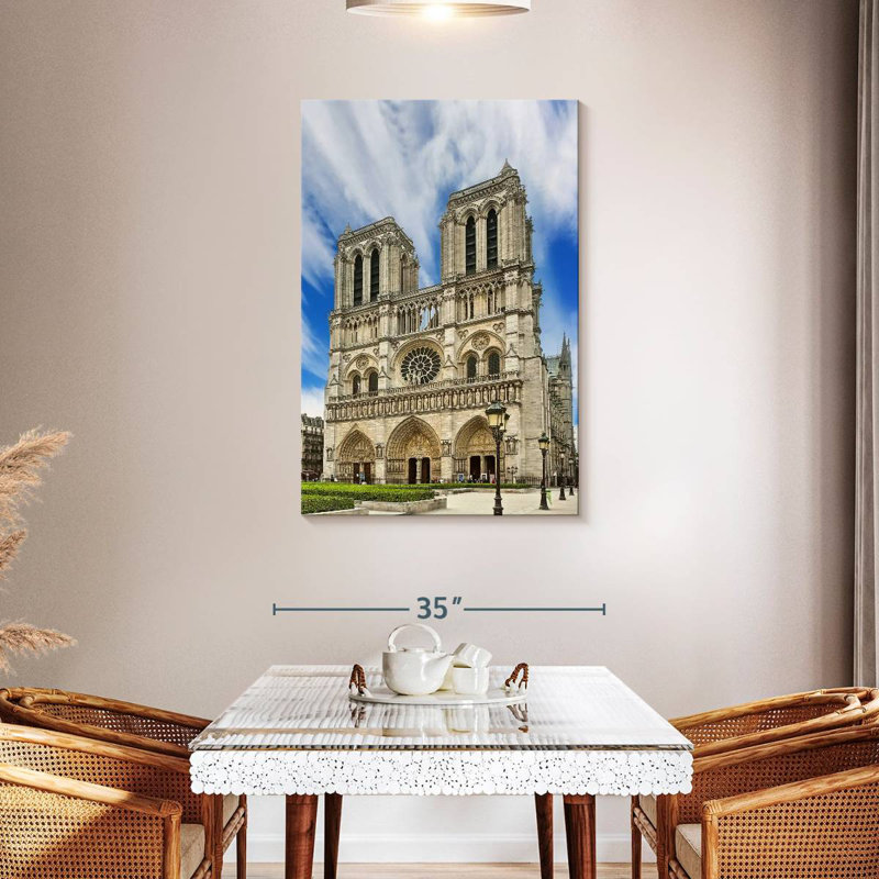 Lilie Clouds Over Notre-Dame De Paris, 45" H x 30" W