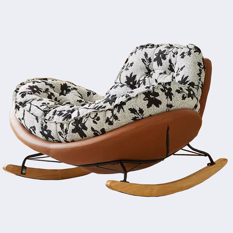 Chaise berçante Vintage, Noir
