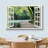 Window Scenery " Modern White Window Looking Out Into A Bridge By A Lake Surrounded By Trees "-98448319
