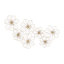 Metal Wire Foiled Floral Home Wall Decor with Scroll Accents-1269987506
