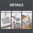 Square Umbrella Stand with Water Tray for Long Short Umbrella-881616542