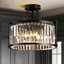 Plafonnier encastré en cristal 4 lumières
