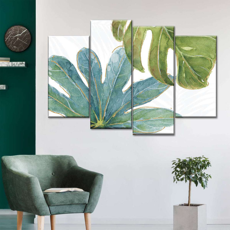 «Tropical Blush VII», reproduction d'art sur toile, H 36 po x l 22 po x P 1 po