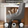 Trudith 360° Swivel Bar Stools with Button Tufting Backs & Wood Legs