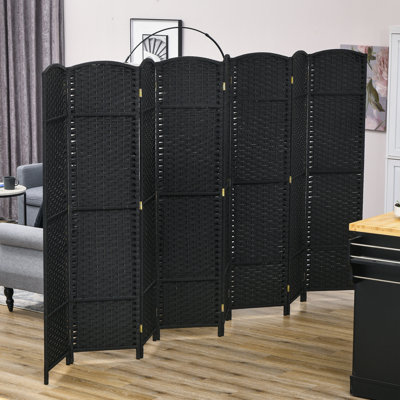 Room Divider, 8 Panel Folding Privacy Screen