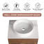 Meuble-lavabo simple 23,94 po avec plateau en pierre Kaprice