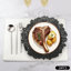 Ensemble de 24 assiettes décoratives en plastique 12,6 po pour assiettes décoratives multicolores-87441581