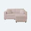 Canapé modulaire en fausse fourrure 2 places avec repose-pieds-55643995