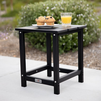 Table d'appoint d'extérieur en PEHD 18 po LuXeo Vista