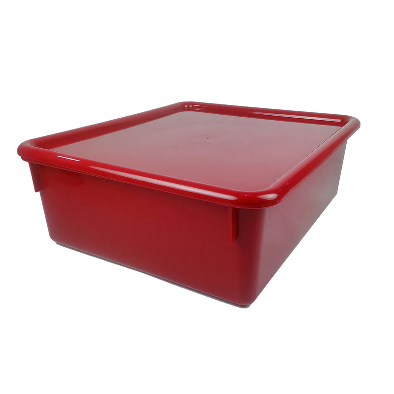 Plateau Stowaway avec couvercle, Rouge