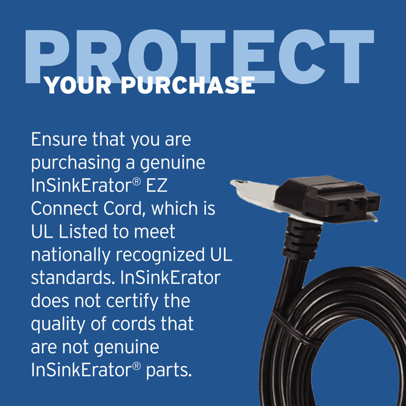 EZ Connect Power Cord Assembly (for use with Power/Advanced/Pro disposers)