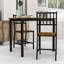 Ensemble de salle à manger de style industriel avec 2 chaises et une table compacte pour le petit-déjeuner ou la salle à manger-261126534-261126533-261126537