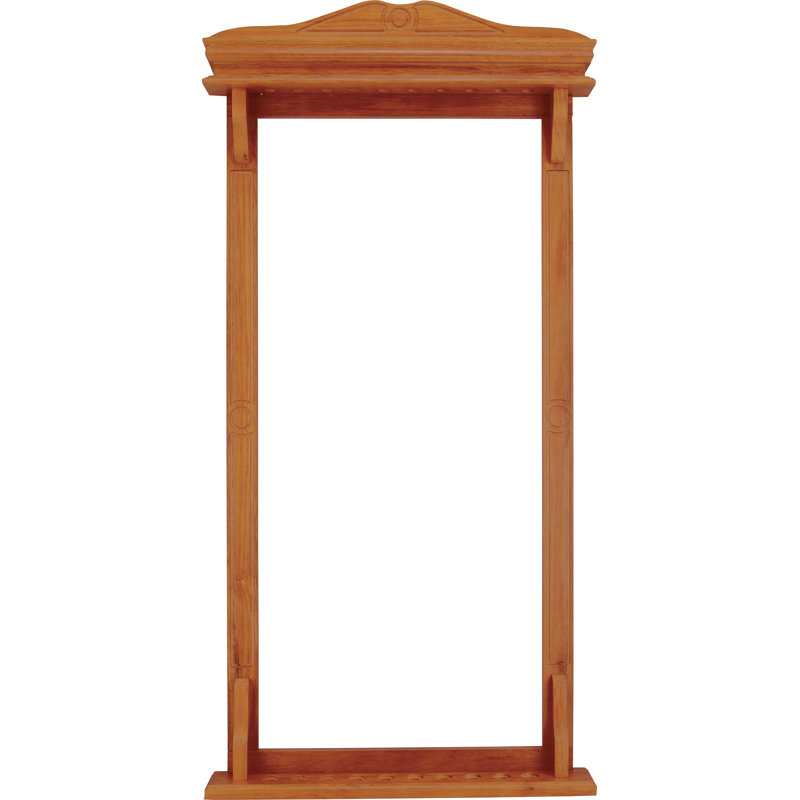 10 Pool Cue Rack, Honey