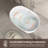 43'' Freestanding Soaking Acrylic Bathtub With Seat