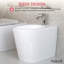 Bidet allongé au sol avec robinet inclus, nettoyage manuel d'hygiène pour la salle de bain
