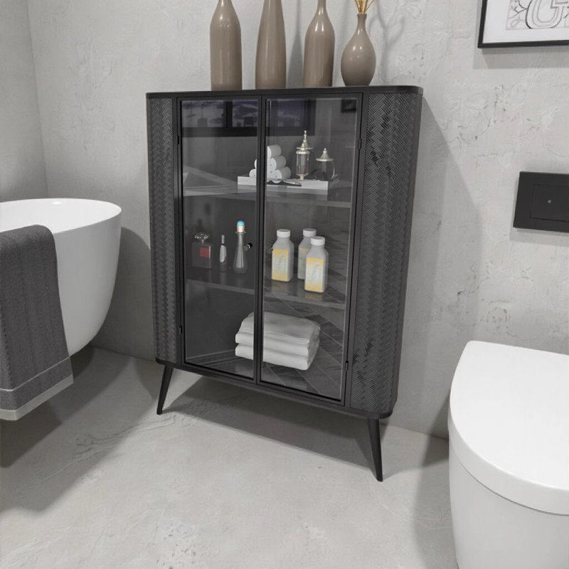 Armoire de rangement d'angle moderne à 3 niveaux: rangement compact pour plusieurs espaces