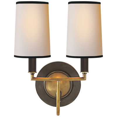 Thomas O'Brien Elkins Double Sconce