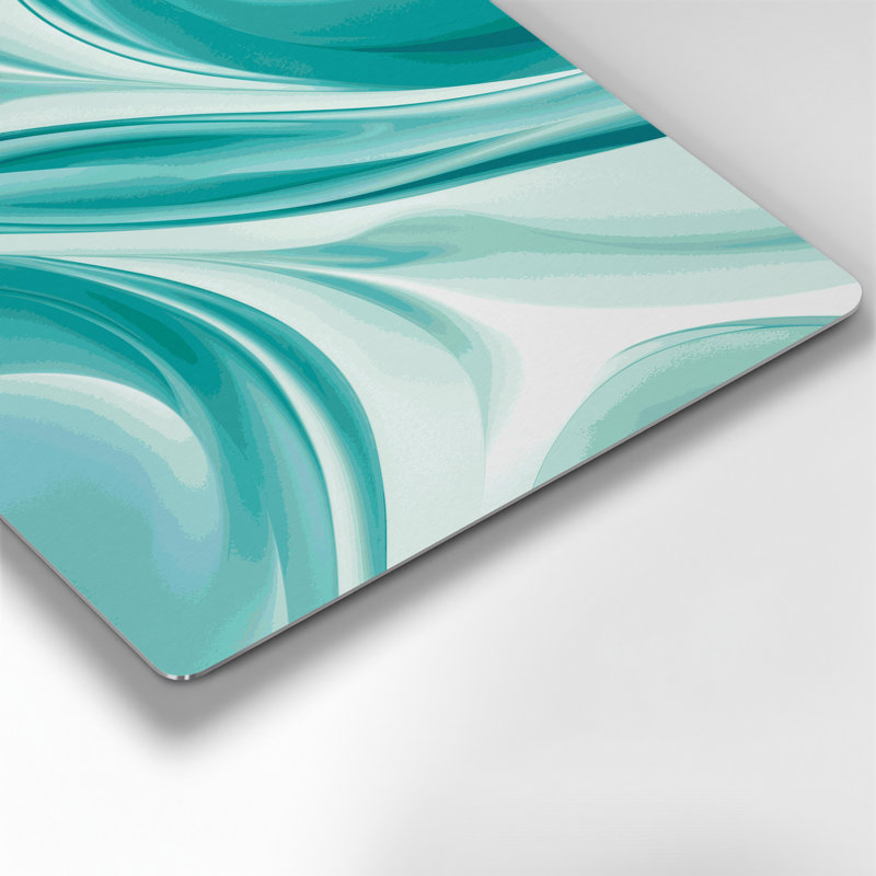 Gradient Abstract 72 Blue Metal Wall Art, 16" H x 20" W