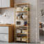 Pravya 161cm H x 26cm W Bamboo / Rattan Bookcase
