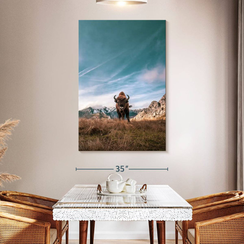 Brampt Bison, 51" H x 34" W