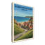 Robin Hood's Bay, England - Romantic Travel Poster Of Yorkshire's Seaside Village. Giclee Print On Wrapped Canvas. Wall Art, Home Decor - Cities & Towns, England - Wrapped Canvas Print-332803171