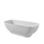 Baignoire autoportante de luxe à surface solide blanc mat moderne pour une salle de bain de style spa