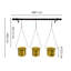 Linear Hanging Planters 81CM Black and Gold