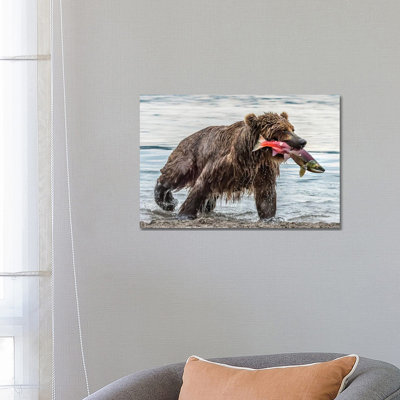 Fishing by Giuseppe Damico - Wrapped Canvas Print