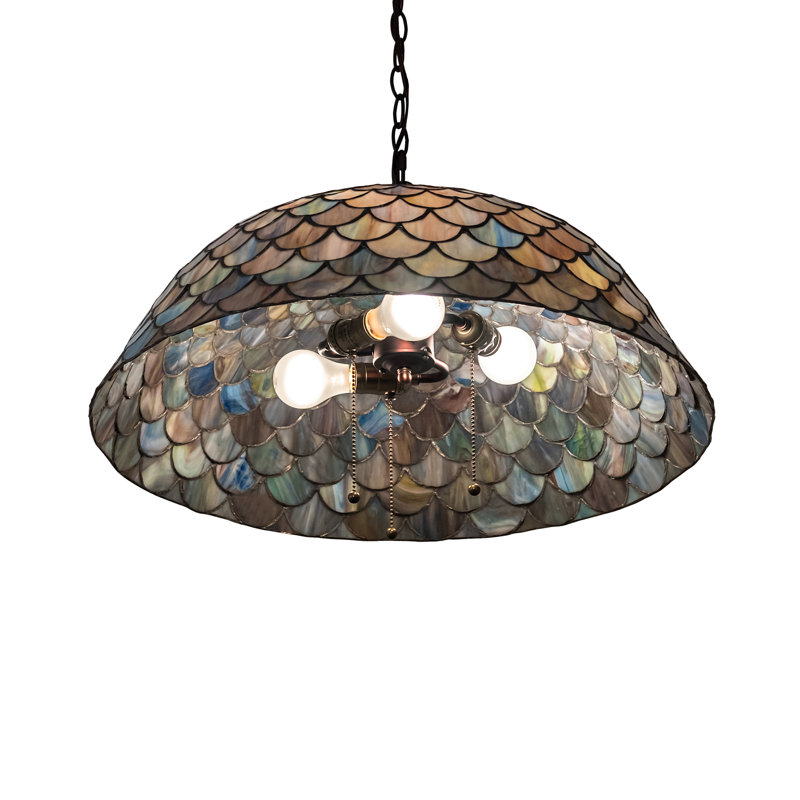 Padraig 3 - Light Pendant, Green/Blue