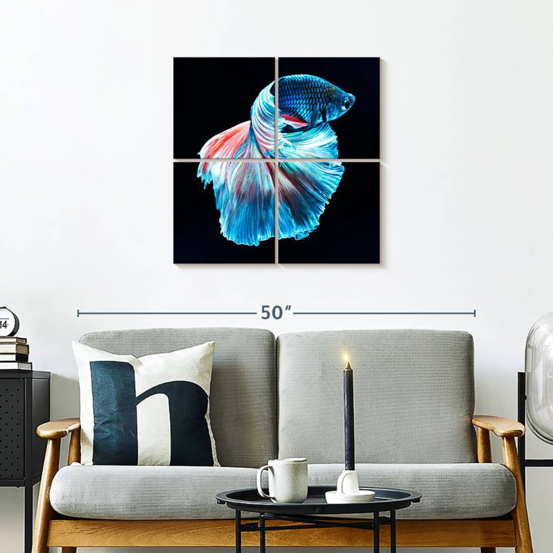 Brampt Glowing Blue Betta Fish