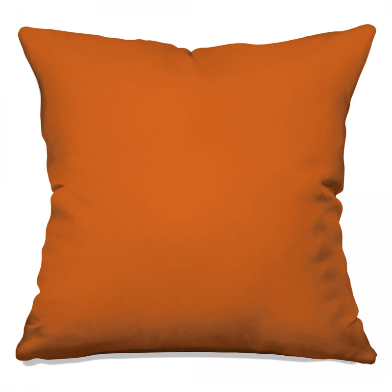 Solid Orange Background Double Sided Throw Pillows, 16 x 16 inches