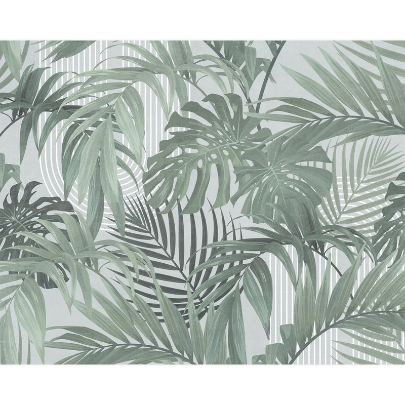Bordure florale pelez et collez, L 96 po x l 120 po