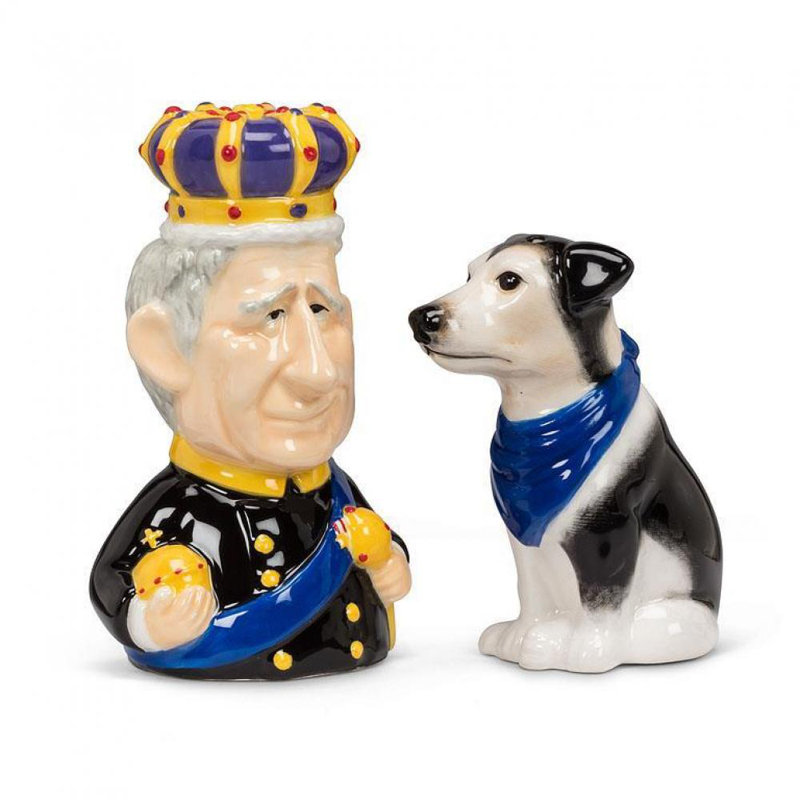 Salière et poivrière King & Jack Russell