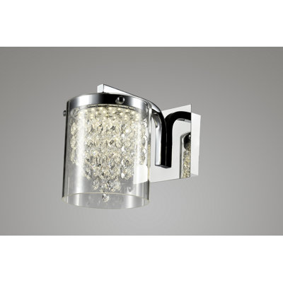Transitional 1 Light LED Glass Wall Sconce