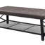 Table basse capitonnée en similicuir
