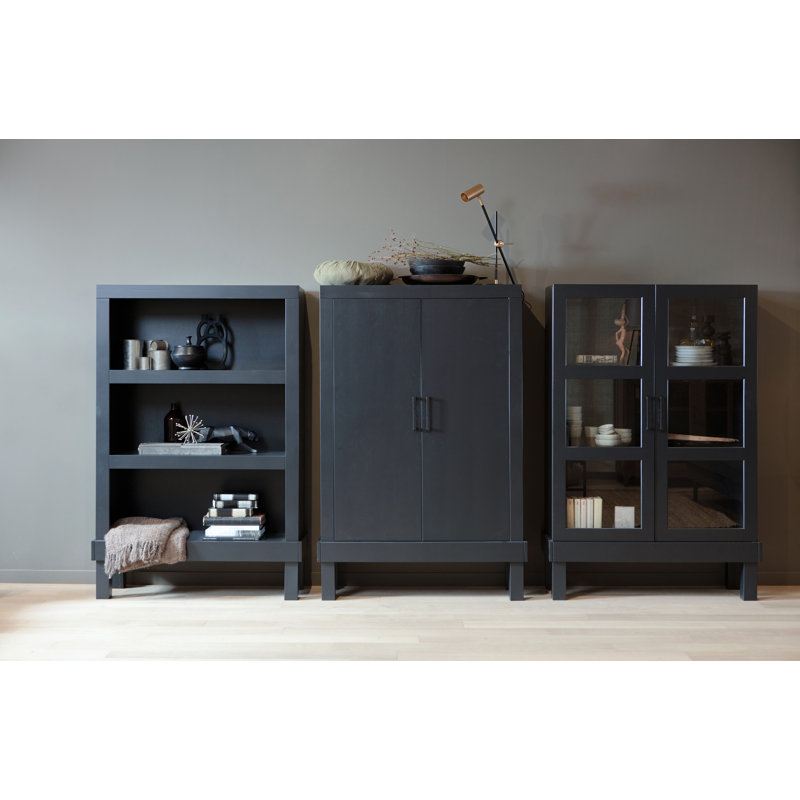 Bonk Pine Standard Accent Cabinet, Black