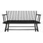 Chaise en bois noir 1pc