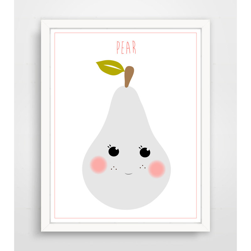 Poire douce sur papier Coane, H 10 po x l 8 po