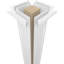 Ensemble de colonnes encastrées carrées classiques en PVC Craftsman Classic-36091390