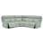 5-Piece, 3 Power recliners Leather Reclining Sectional, Power headrest-111708361-113548283