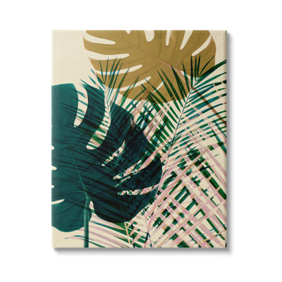 «Warm Summer Palms», arrangement de plantes tropicales, Abstraction moderne par Ian Winistanley