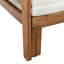 Canapé-lit d'extérieur convertible pour patio avec structure en bois d'acacia et coussins imperméables pour une utilisation polyvalente-133392092